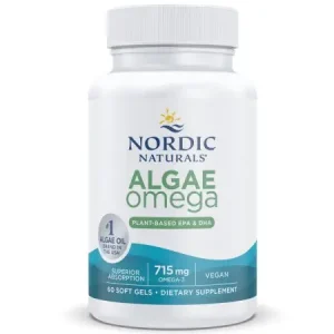 Nordic Naturals Omega de algas, 715 mg, 60 cápsulas