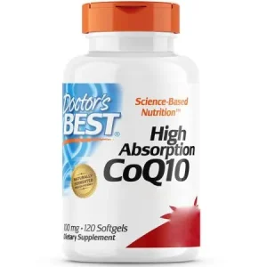 Doctor's Best CoQ10 de alta absorción 100 mg 120 cápsulas