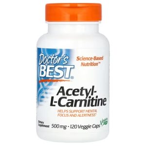 Doctor's Best Acetil-L-Carnitina con Biosint 500 mg - 120 cápsulas