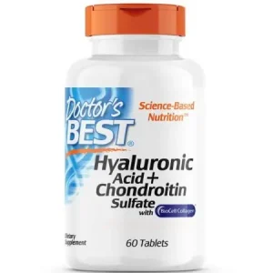 Doctor's Best Ácido hialurónico con sulfato de condroitina - 60 comprimidos