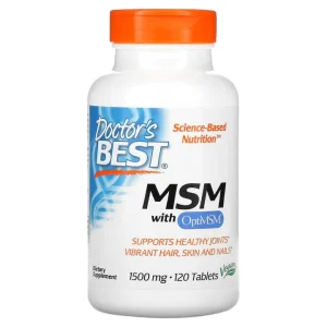 Doctor's Best MSM con OptiMSM 1500 mg - 120 Comprimidos