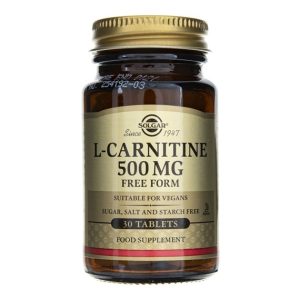 Solgar, L-carnitina 500 mg , 60 comprimidos
