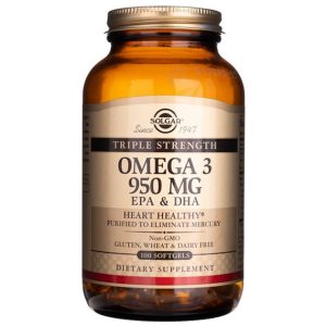 Solgar Omega 3 Triple Potencia 950 mg - 100 Cápsulas Blandas