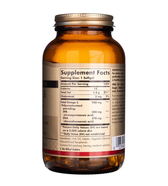 Solgar Omega 3 Triple Potencia 950 mg - 100 Cápsulas Blandas - Imagen 3