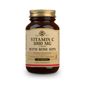 Solgar Vitamina C 1000 mg con Escaramujo - 100 Comprimidos