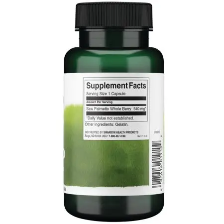 Swanson, Saw Palmetto, 540 mg, 100 cápsulas - Imagen 2