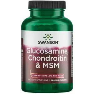 Swanson, glucosamina, condroitina y MSM - 120 comprimidos
