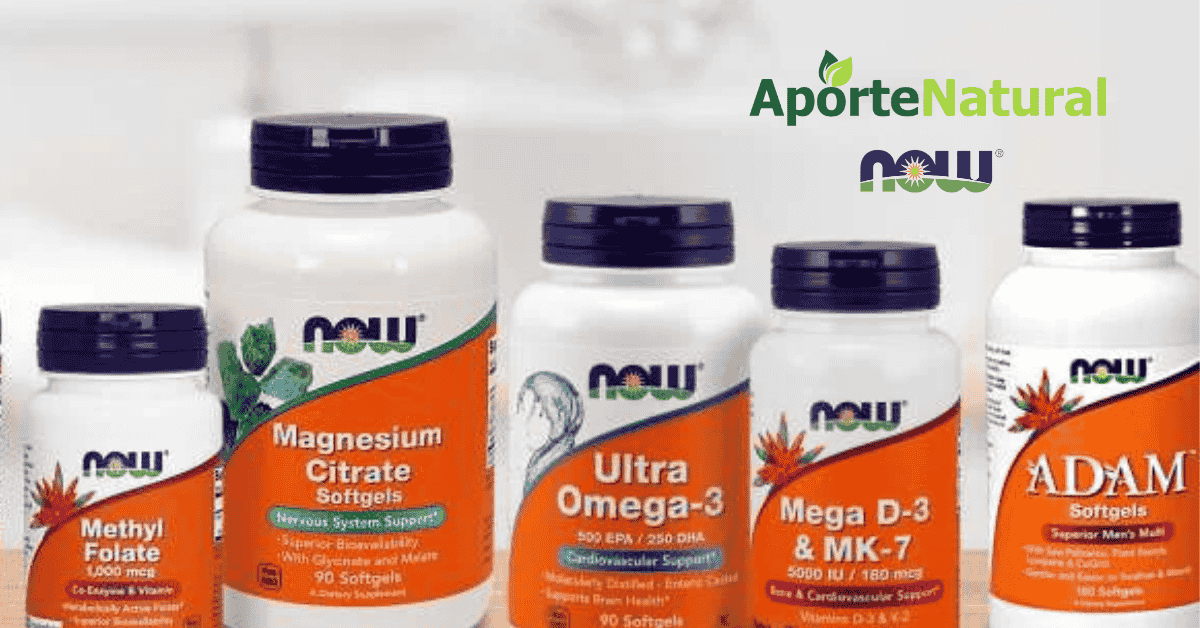 Suplementos esenciales de Now Foods: calidad y bienestar en cada cápsula.
