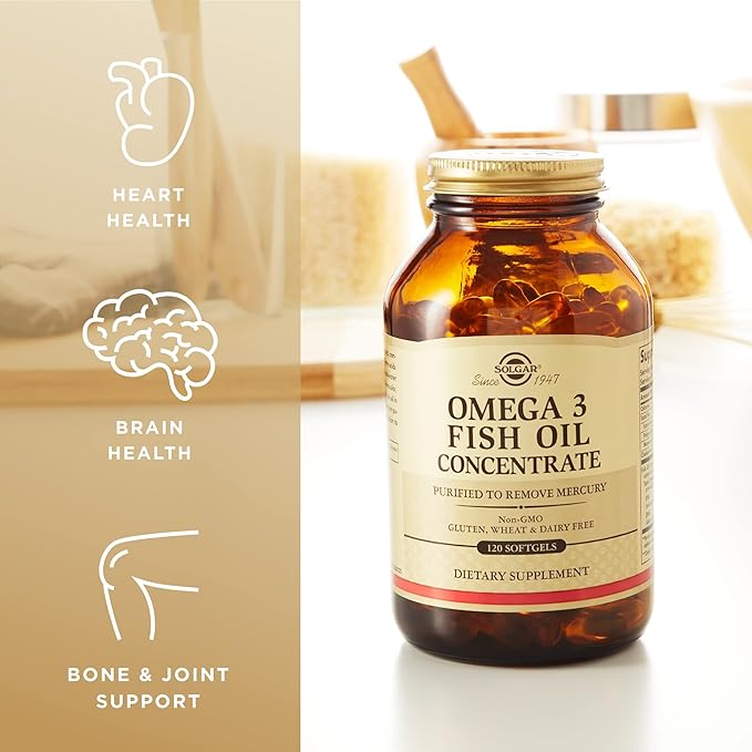 Solgar Omega-3 Concentrado de aceite de pescado - 120 cápsulas blandas - Imagen 3
