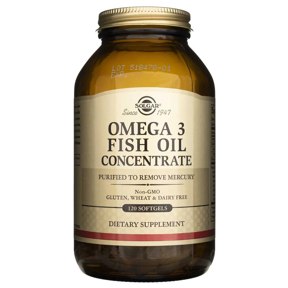 Solgar Omega-3 Concentrado de aceite de pescado - 120 cápsulas blandas