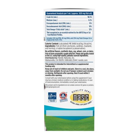 Nordic Naturals - Omega 3-Pet para gatos y perros de razas pequeñas, 60 ml - Imagen 2