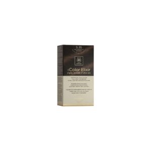 APIVITA COLOR ELIXIR PERMANENT HAIR COLOR - 5.03 LIGHT BROWN NATURAL GOLD