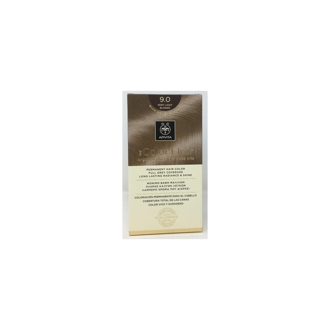 APIVITA COLOR ELIXIR PERMANENT HAIR COLOR - 9.0 VERY LIGHT BLONDE