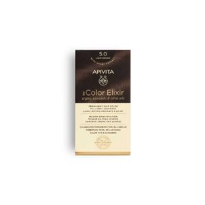APIVITA COLOR ELIXIR PERMANENT HAIR COLOR - 5.0 LIGHT BROWN