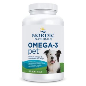 Nordic Naturals, Omega-3-Pet para perros, 180 cápsulas blandas